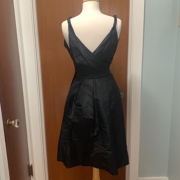 Charles Nolan New York Silk Cocktail Dress Little Black Dress fit and flare Mini - Picture 3 of 8